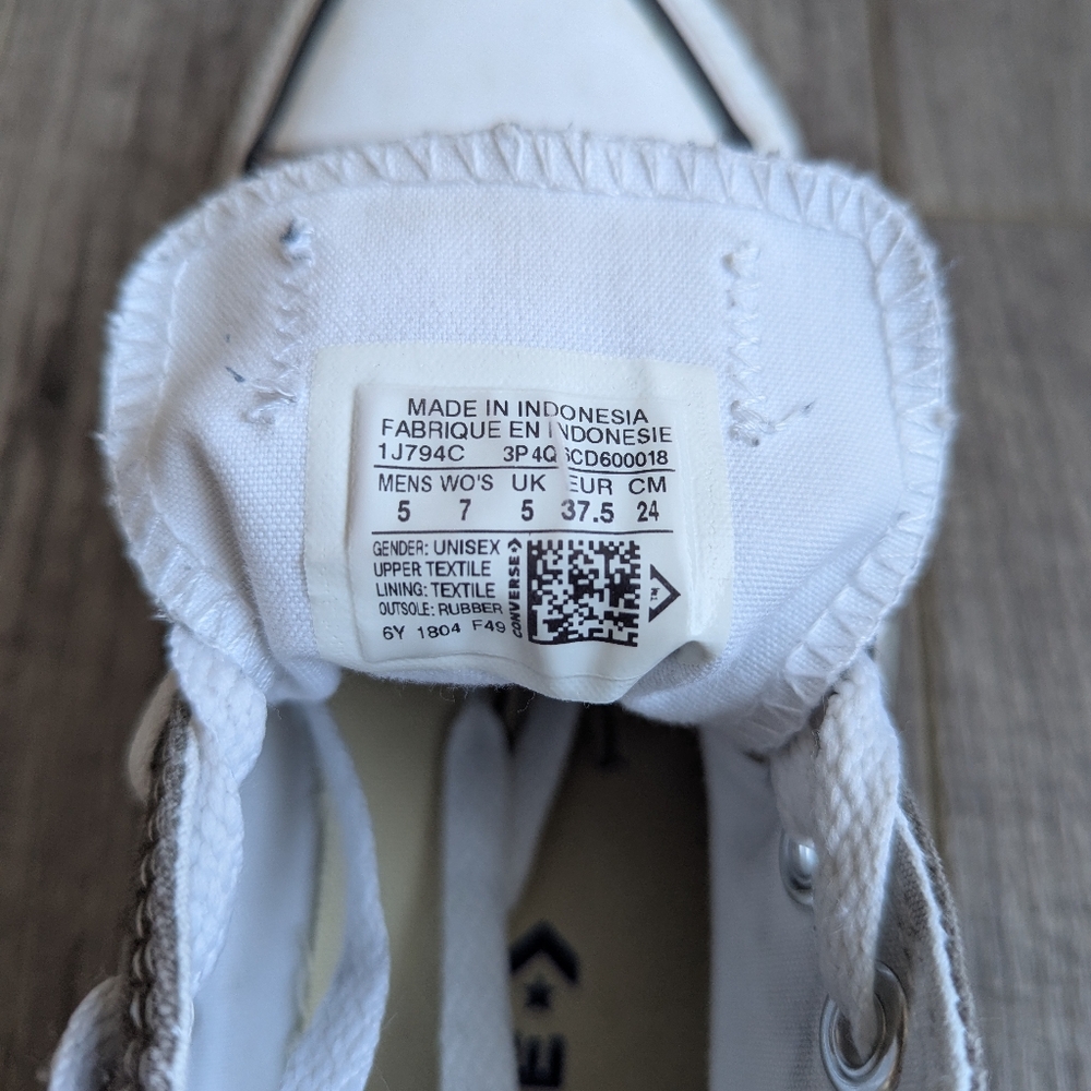 Converse Gray Low-Top Sneakers - Picture 3 of 12